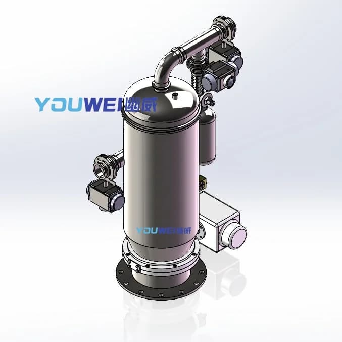 Dense-Phase Gentle Vacuum Feeder Compact Mobile Vacuum Feeder on Locking Casters for Industrial