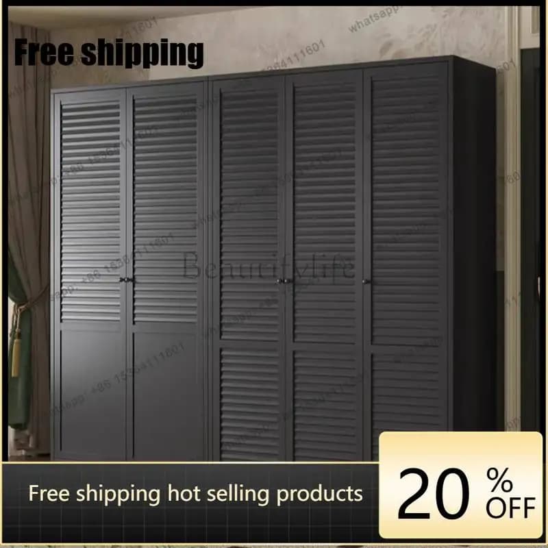 LJY Black Glossy Wardrobes Luxury Customized White Space Saving Wardrobes Wooden Bedroom Drawers Armadio Guardaroba Furniture Ho