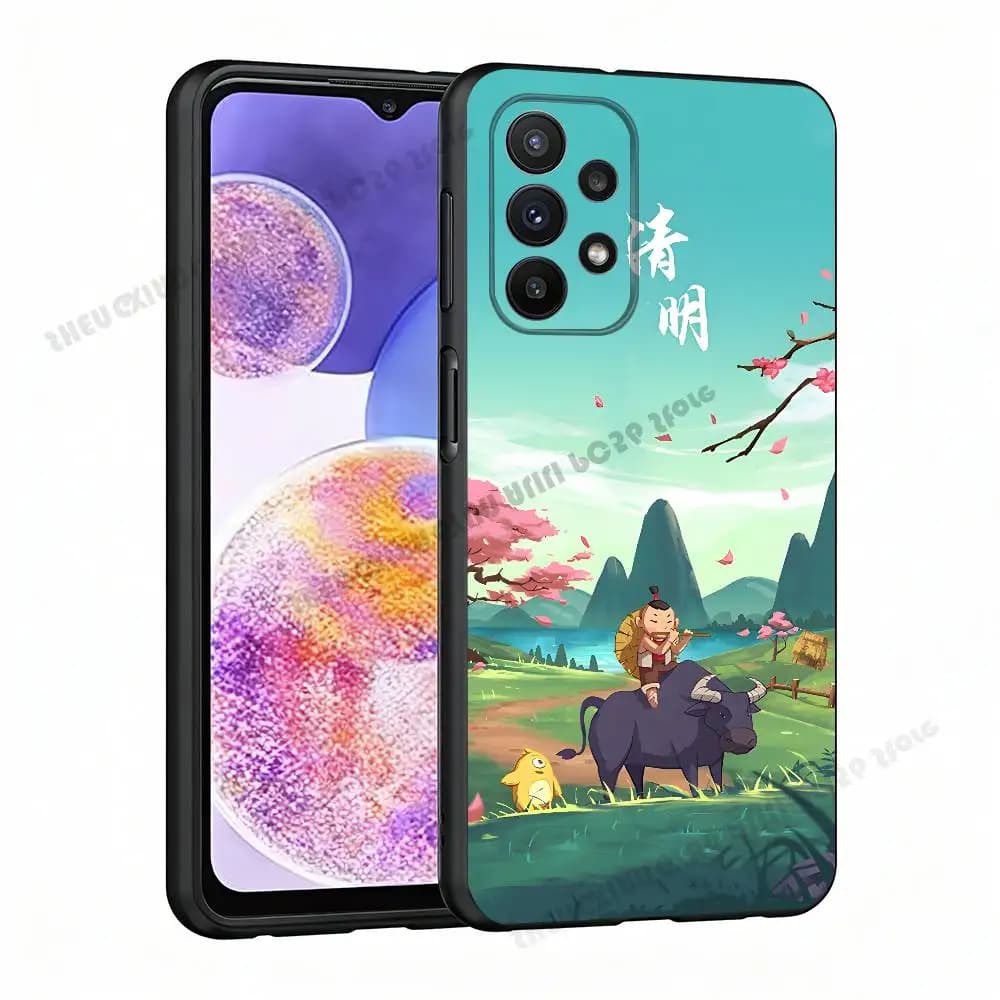 China Solar Terms Case For Samsung A21 31 51 53 71 20 22 30 32 42 50 10 11 4G 5G Cover