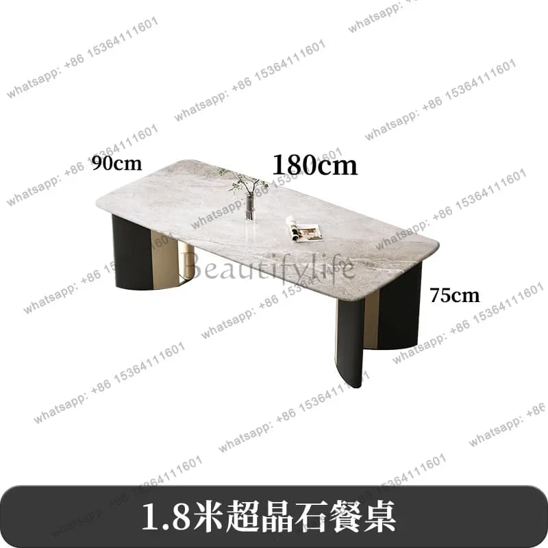 Italian Design Luxury Dining Tables Marble Nordic Modern Restaurant Dining Tables Kitchen Salon Mesas