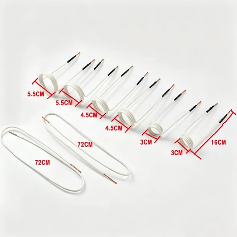 Multi-size Replacement Induction Heater Coils High Temp Insulated Wire,  Complete 8/10 Coil Kit, Paper Storage Box Included