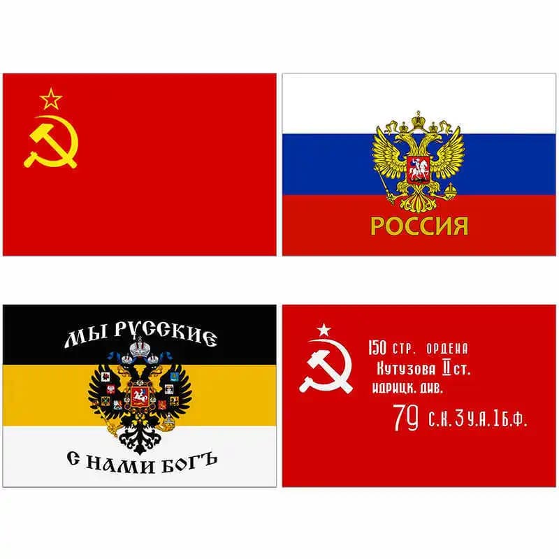 National Russian Flag USSR CCCP Polyester Printed Hanging Flying Imperial Empire Soviet Victory Flags and Banners Forward Russia