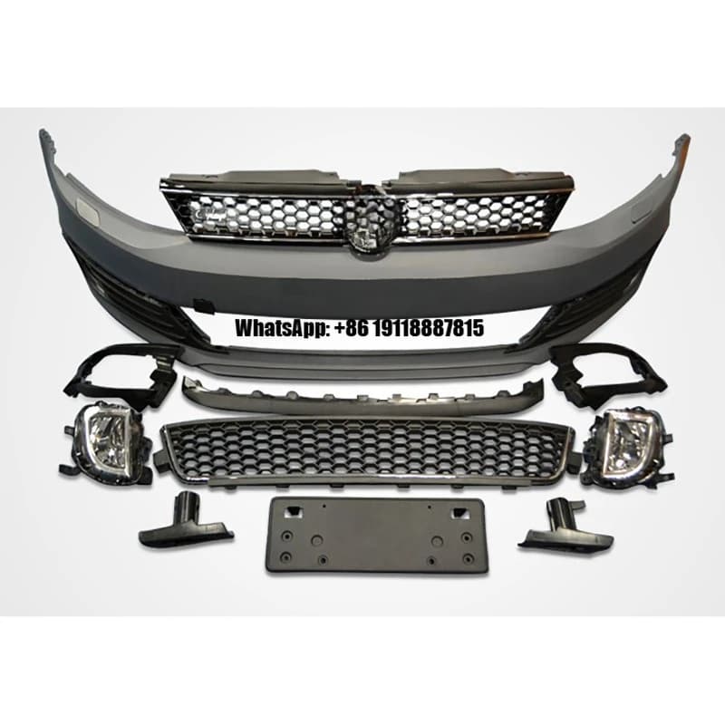 Suitable 12-14 for Volkswagen Sagitar Modified Large Bumper Front Bumper Assembly, Rear air Deflector Grille