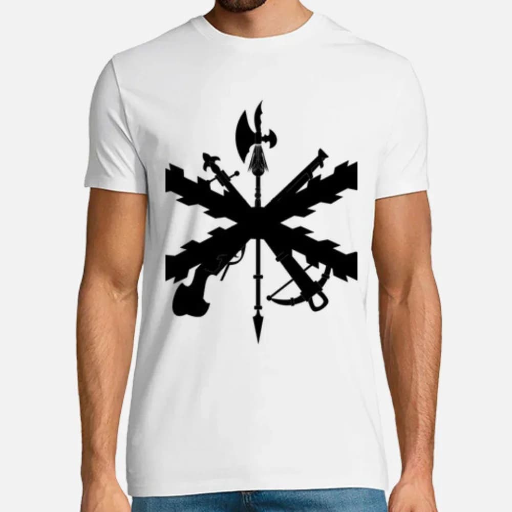 Legion Cruz De Borgoña Española Spanish Military Men T-Shirt Short Sleeve Casual Cotton O-Neck Summer Shirt