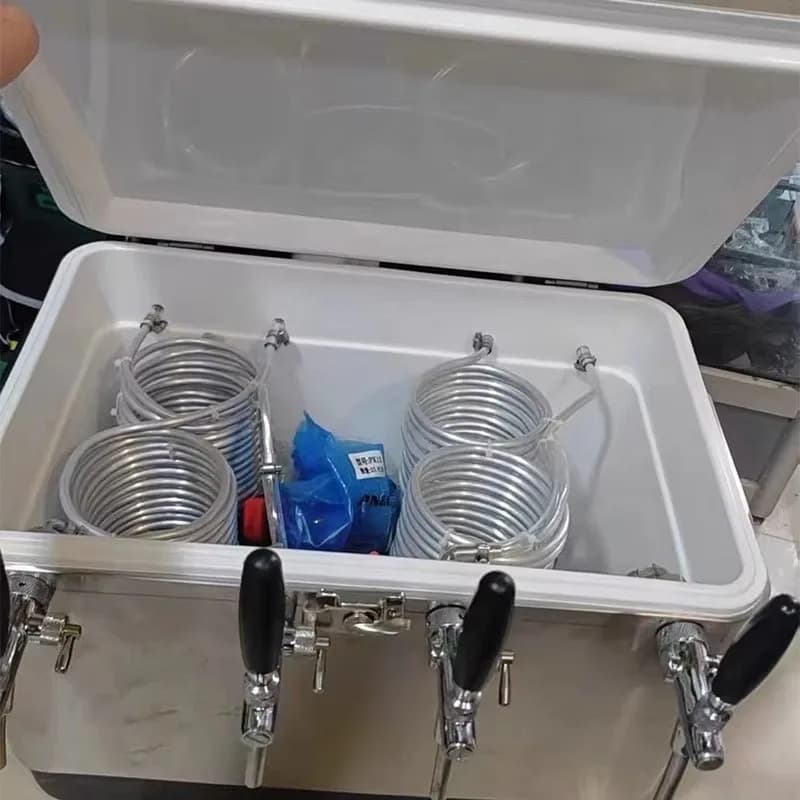 50L Single 304 Stainless Steel Beer Cooling Box with Three Taps Model Hot Selling Beverage Refrigeration Equipment