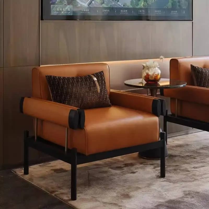 Relaxing Brown Living Room Chairs Single Adults Ergonomic Japanese Living Room Chairs Lounge Sillones Modernos Room Furnitures