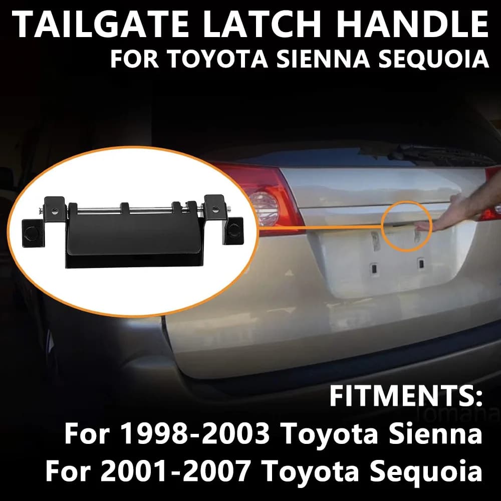 Car ​Tailgate Trunk Back Latch Door Handle Metal 69090-08010 for Toyota Sienna Sequoia 1998-2007 Accessories