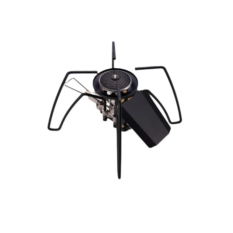 Black spider folding cassette stove, camping barbecue stove gas stove