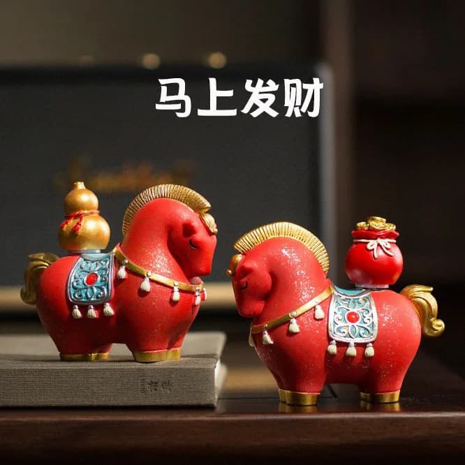 HYS Creative Money Now Crafts Lucky Ornament Office Tea Table Station Ornament