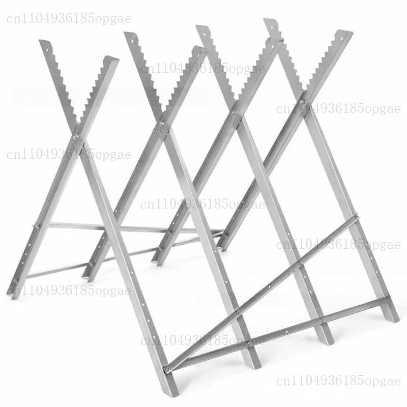 Foldable saw horse, stack frame, saw frame