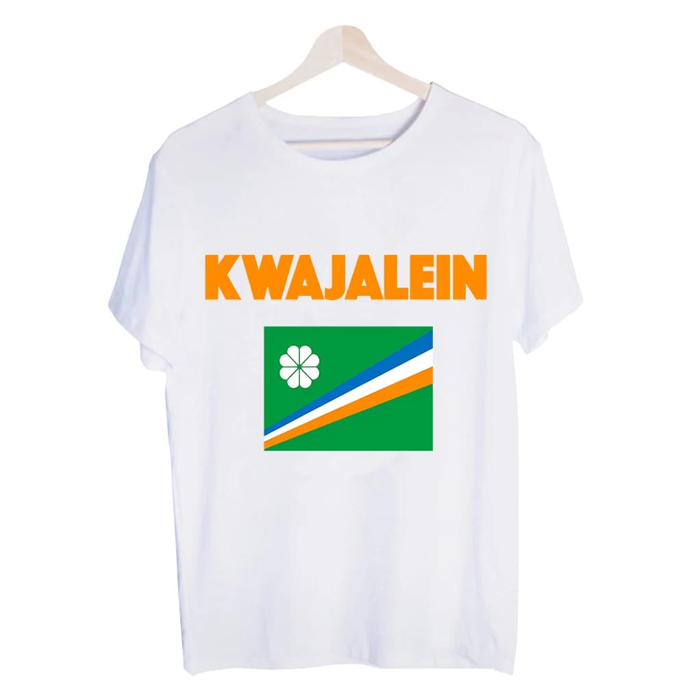 Men's Kwajalein Graphic Tee, Short Sleeve Crew Neck T-Shirt for Casual Daily Wear