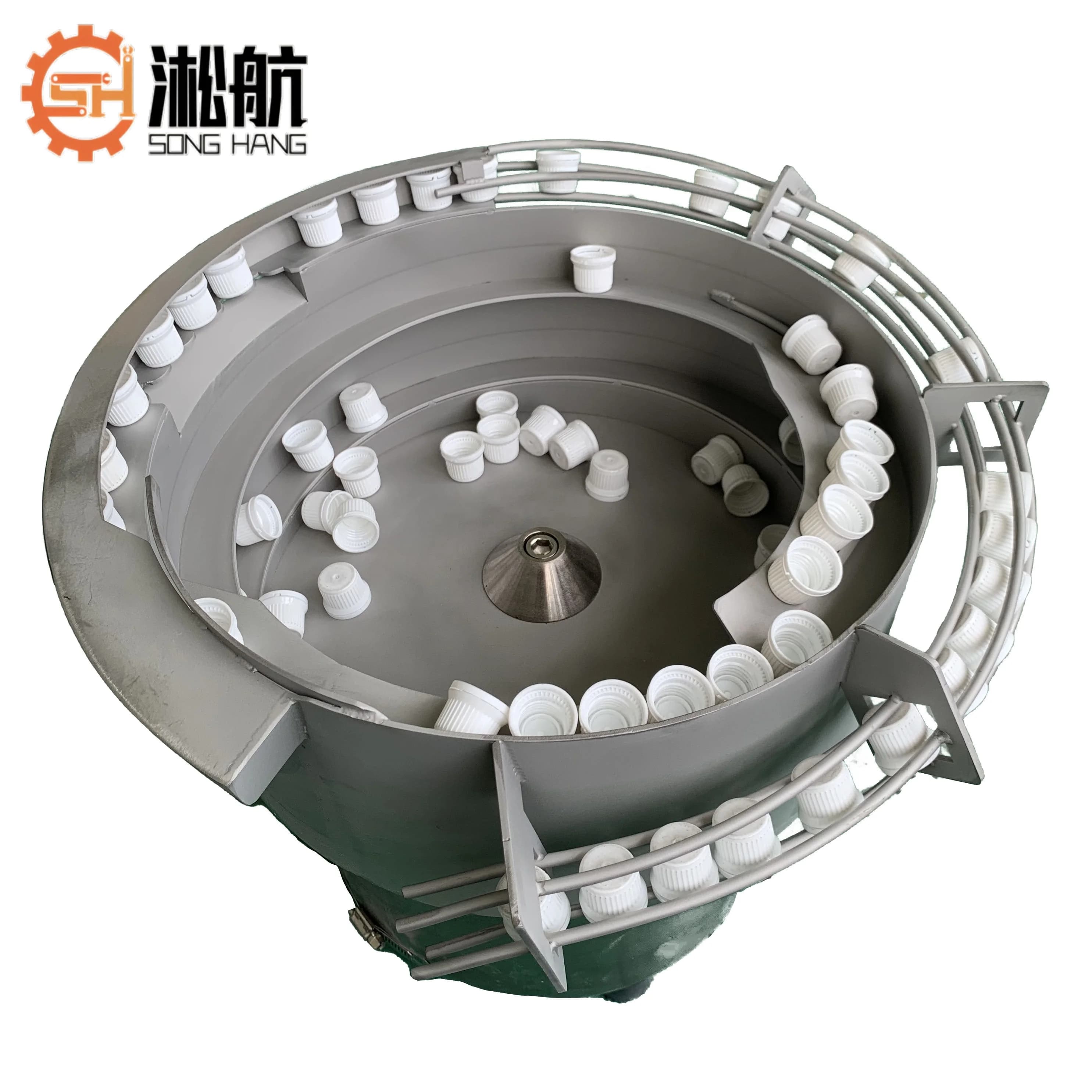 Automatic Bottle Caps Feeder Industrial Vibratory Bowl Feeder Vibrating Cap Feeder