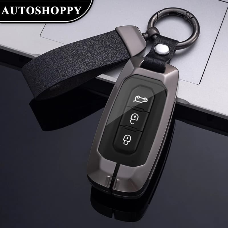 3 Buttons Metal Alloy Car Key Case Cover Shells For Ford Lincoln ExplorerF G Paragrap Jiangling JMC Territorial Accessories