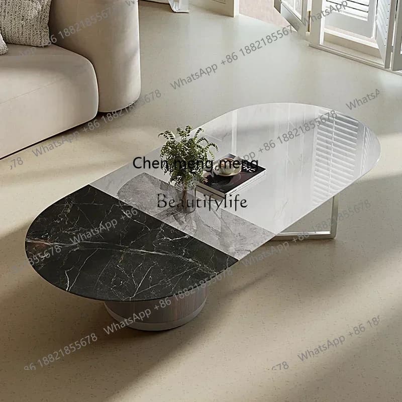 style  Italian household marble coffee table cream style designer small apartment modern simple living room ss 8617