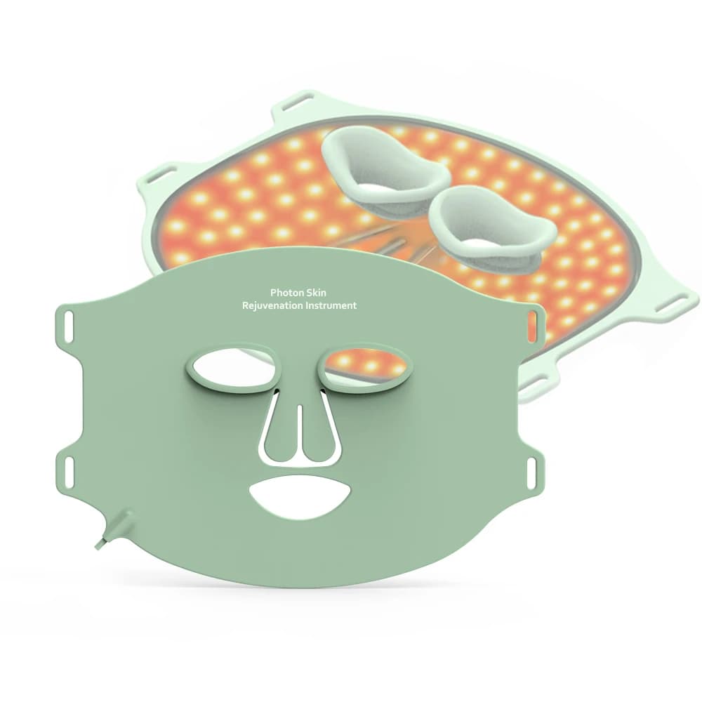 1072nm Red Blue Infrared Light Therapy Beauty Mask With Silicone LED PDT Red LED Facial Mask for Skin Care