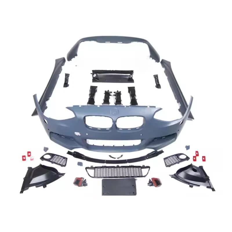 High Quality 1 Series F20 2011-2014 MT Style Upgrade Body Kit Front Rear Bumper Side Skirt Auto Exterior Accessories