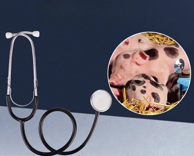 Breeding Veterinary Dual-purpose Stethoscope Type A Medical Stethoscope For Livestock Farm Use