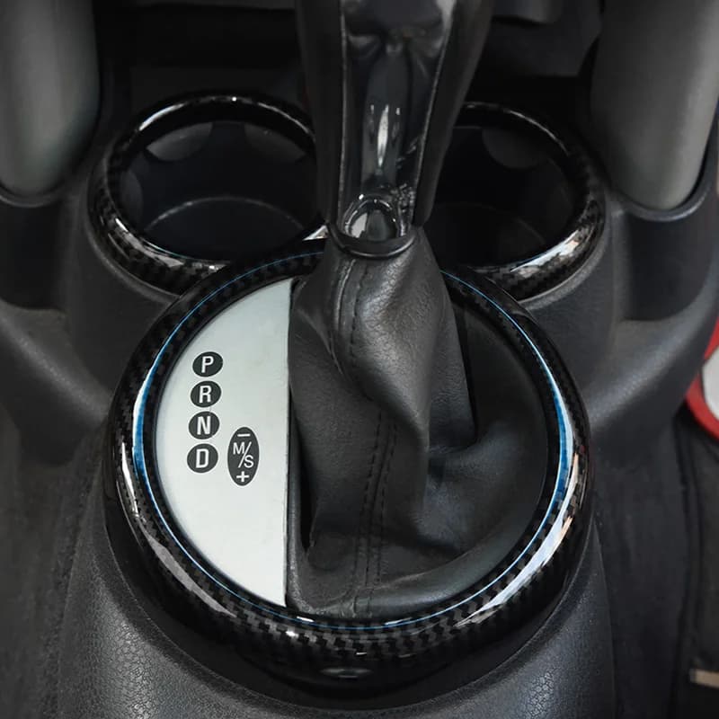 for Mini Cooper R50 R52 R53 2004 2003 2002 2001 Console Gear Shifter Ring Bezel Shift Box Panel Trim Cover Interior Dust Ring
