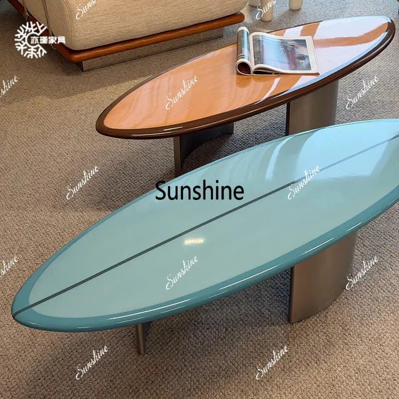 Bauhaus coffee table living room coffee table medieval high-end stainless steel coffee table