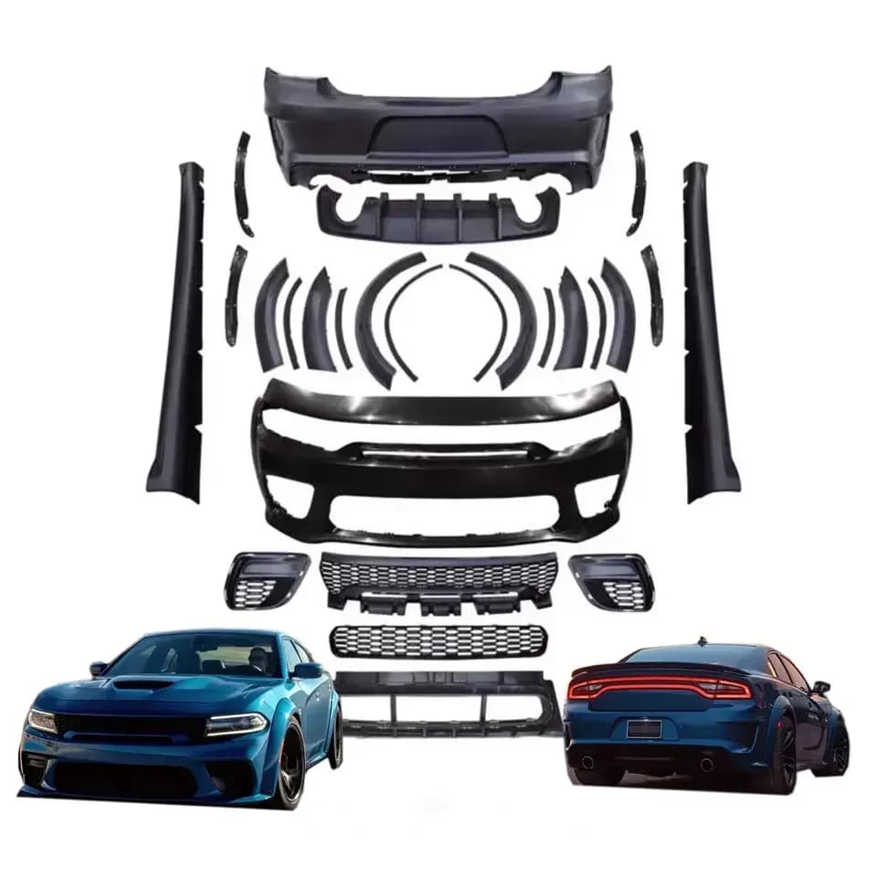 Good Charger SRT Style Hellcat Full Complete Wide Body Kit For Dodge Charger 2015-2022 For Classic Auto Part