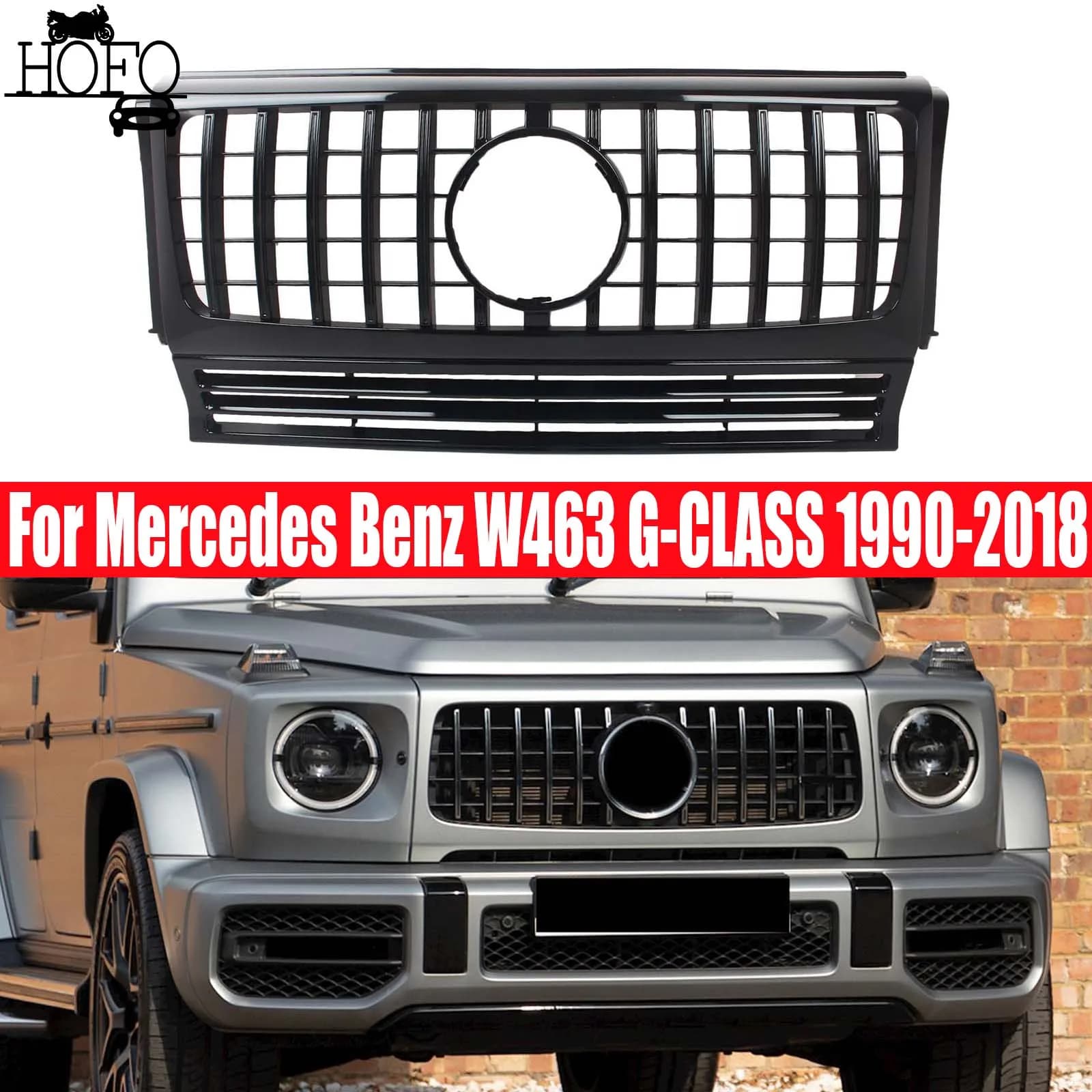 Car Front Racing Billet Bumper Grill For Mercedes Benz W463 G-CLASS 1990-2018
