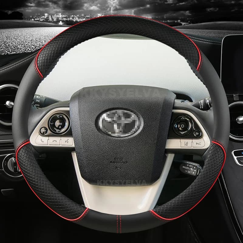 For Toyota Prius 30 20 V Prius C Plus Plug-in Prime XW10 XW20 XW30 XW50 2001~2022 Car Steering Wheel Cover Auto Accessories