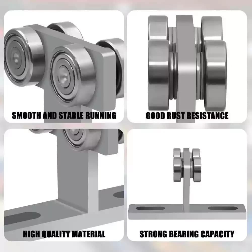 Heavy Load Bearing Sliding Pulley Assembly T-Type Track Hardware Push Pull Trolley Wheel For Workshop Crane Lifting Machinery