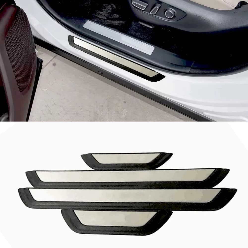 Car Door Sill Protector For toyota highlander 2024 2025 2026 Threshold Scuff Plate Wear-resistant Welcome Pedal Trim Accessories