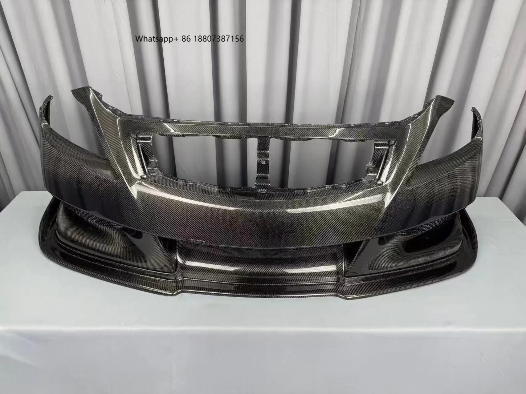 ForInfiniti G37  Modification and Upgrade Carbon Fiber Front Bumper Body Kit Fender Diffuser Front Spoiler air Dams Hood
