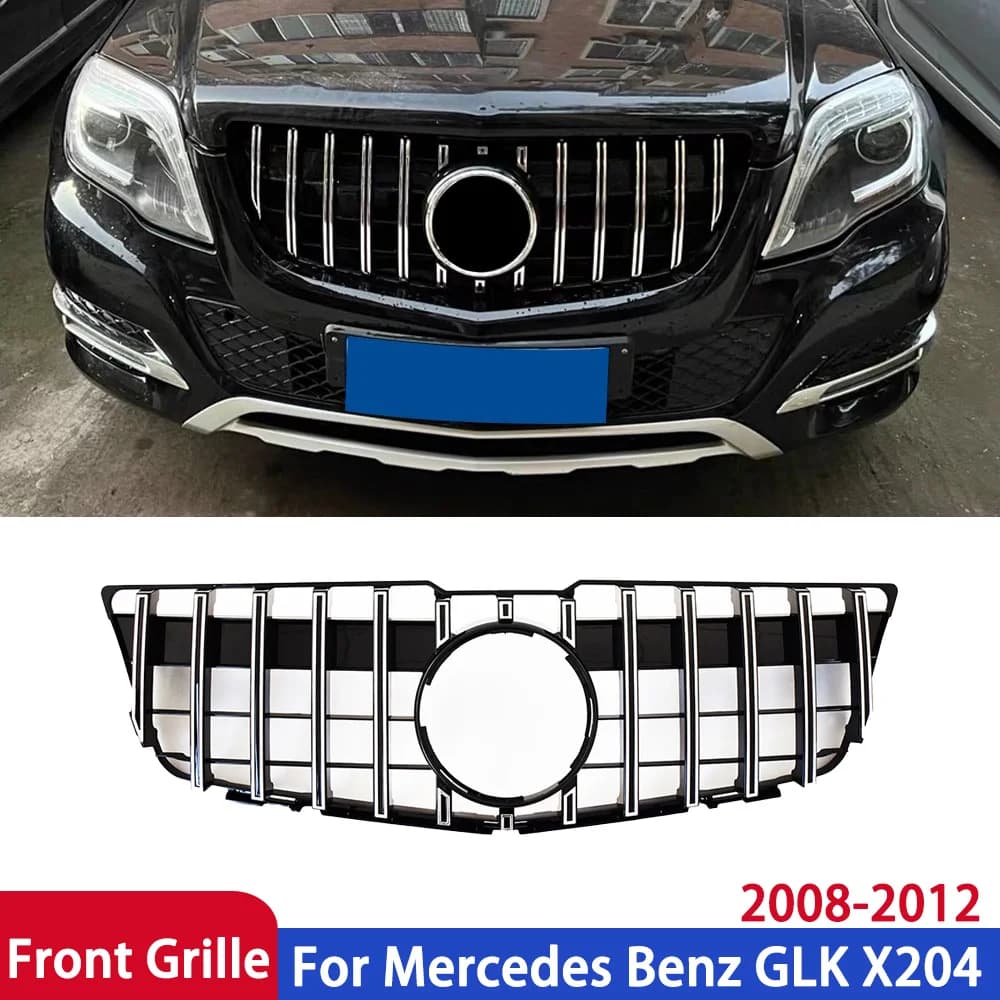 Replacement Facelift Sport Front Bumper Grille Racing Grill For Mercedes Benz GLK X204 2008-2012 Trim Hood Mesh Tuning