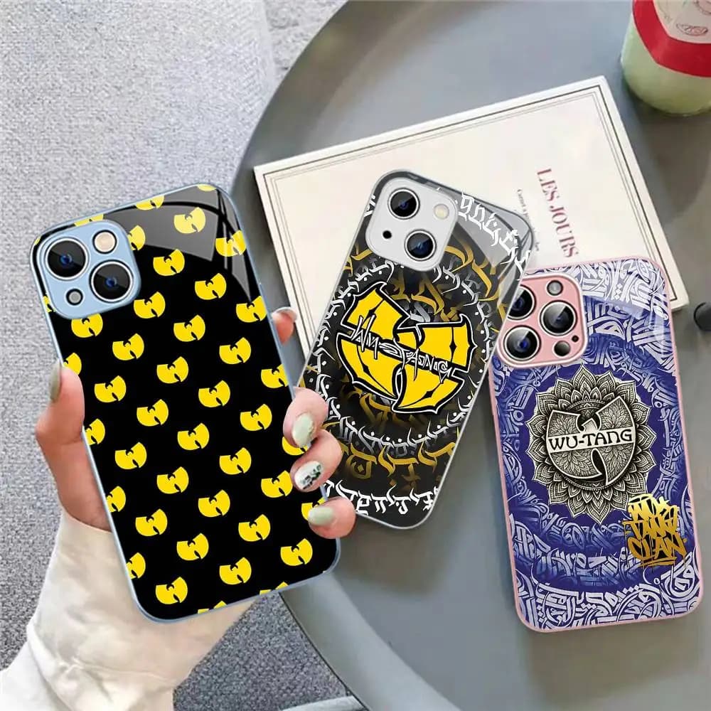 Hip Hop Singer W-wu T-tang Clan Tempered Glass For Iphone 14 13 12 11 Pro Mini XS MAX 14Plus X XS XR Cover
