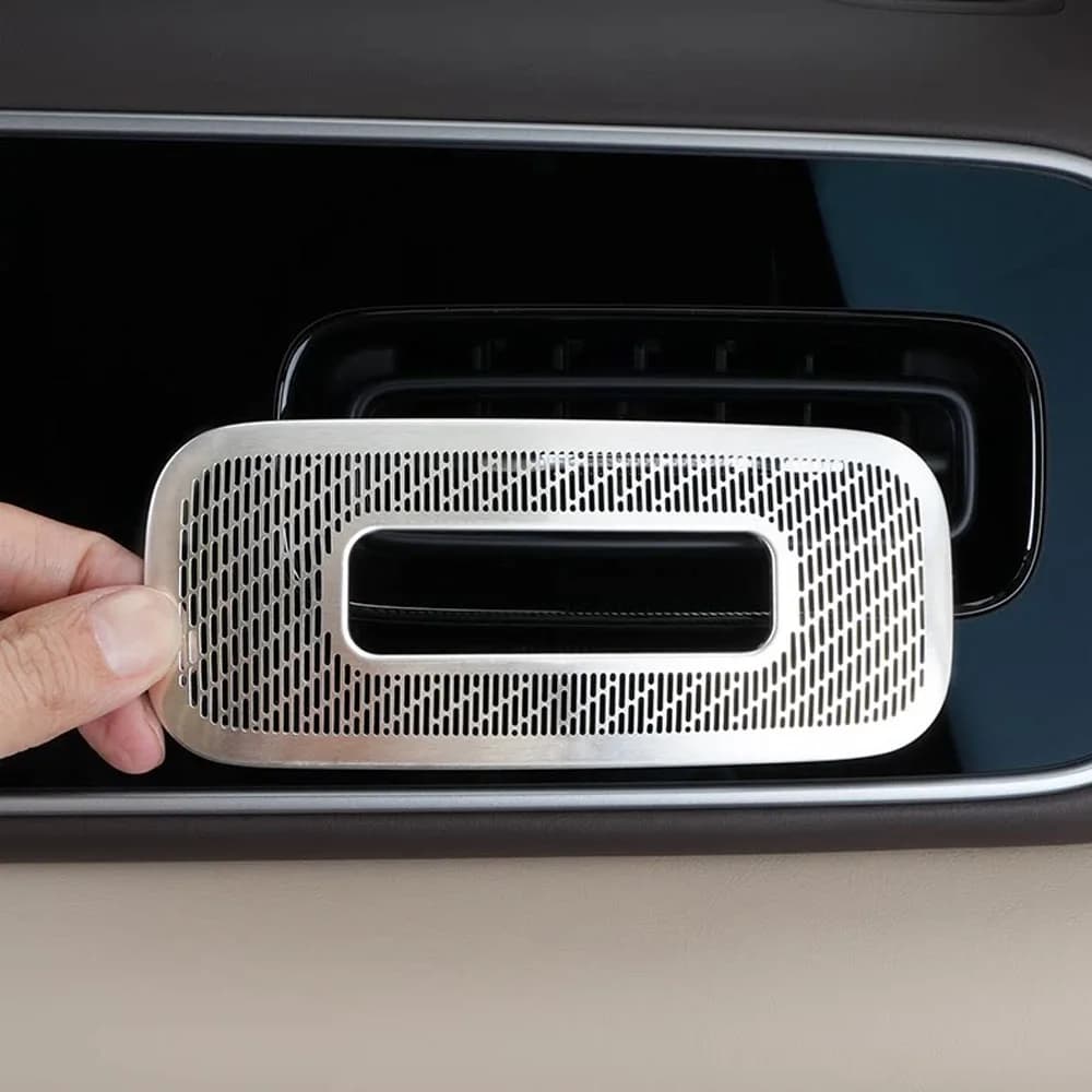 2 Pcs Driver And Co Driver's Exhaust Masks Interior Modification Supplies For New AITO M7 2026 Stainless Steel Dust Cover