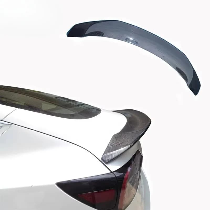 New Auto Accessories Carbon Fiber Tail Wing Rear Spoiler for Tesla Model 3 Carbon Fiber Wing