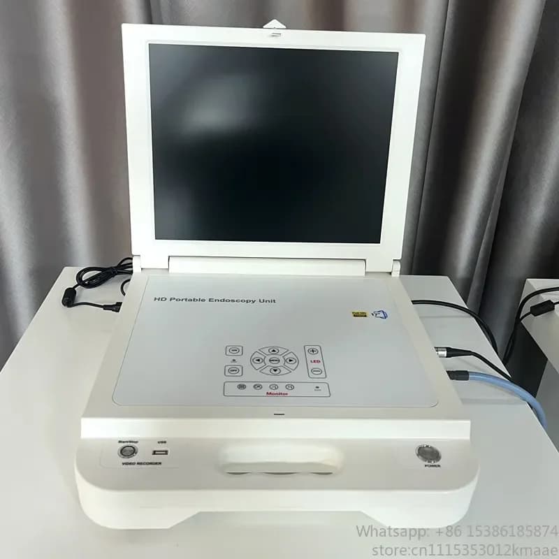 17" Portable ENT Endoscopy System with LED Light Source Full HD Otolaryngology Endoscope Camera