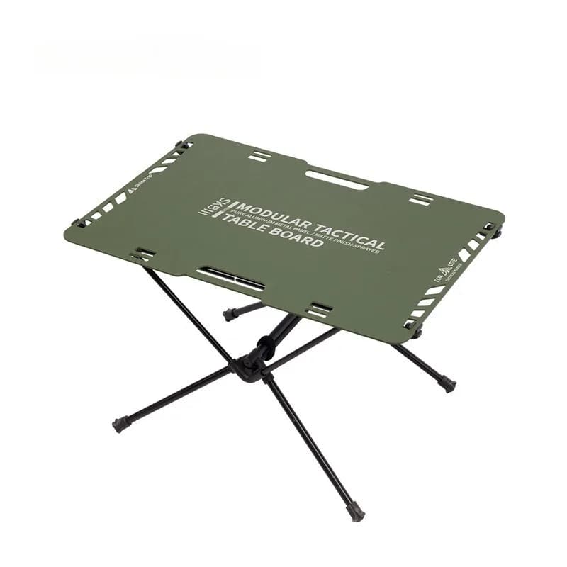 Outdoor camping folding table Army green wind portable and changeable combination table Lightweight picnic aluminum alloy