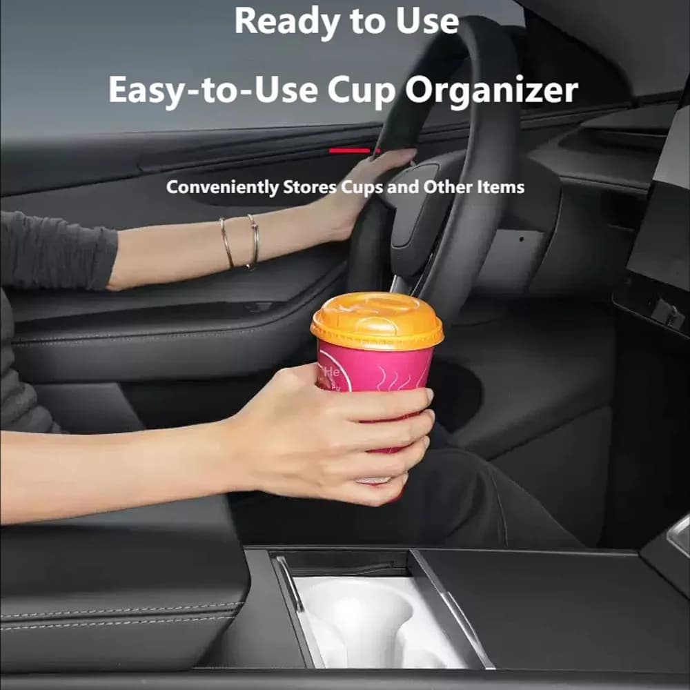 For Tesla model 3/Y/YL Juniper Interior Accessories Cup Holder Silicone Center Control Bottle Drink Rack