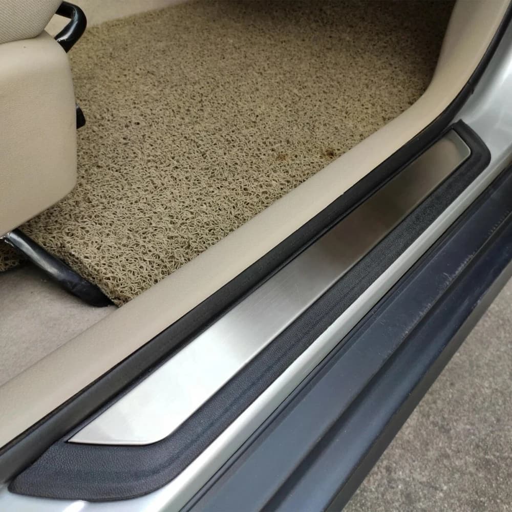 4pcs For Mazda 2 Car Door Sill Trim Protect Accessories Auto Pedal Cover Styling Interior Stickers 2020 2021 2022 2023 2024 2025