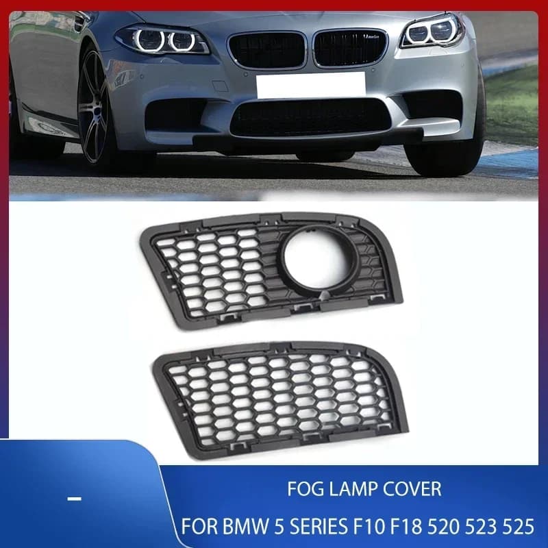 Car Front Bumper Fog Light Cover Modified M5 Fog Lamp Net Frame Grille For BMW 5 Series F10 F18 520 523 525