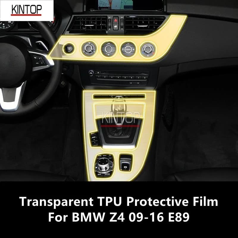 For BMW Z4 09-16 E89 Car Interior Center Console Transparent TPU Protective Film Anti-scratch Repair Film Accessories Refit