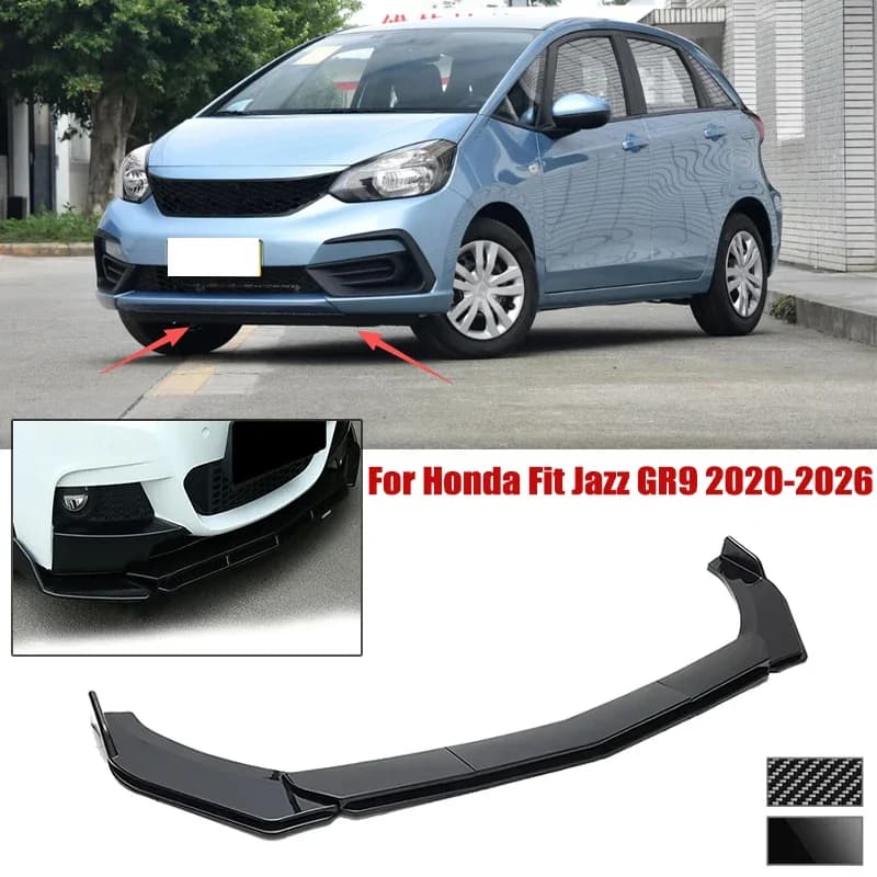 5pcs Front Bumper Shovel For Honda Fit Jazz GR9 2020-2026 Spoiler Front Bumper Deflector Anti Scratch Protection Device