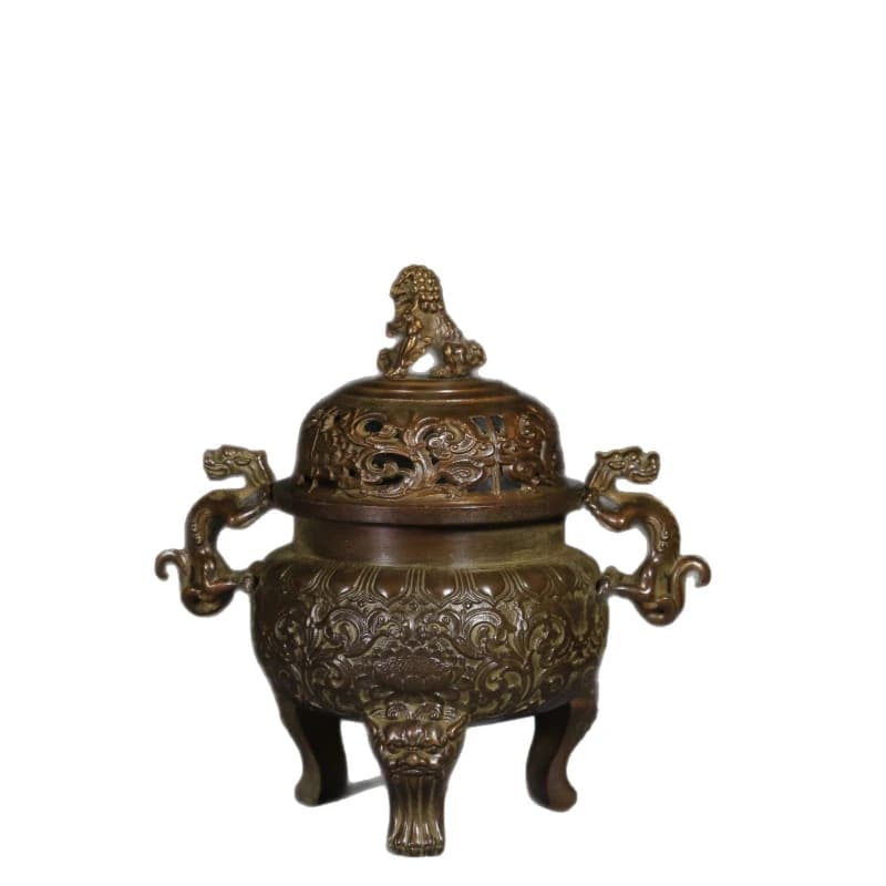 cover dragon ear three-legged incense burner incense household incense burner plug base  burner household