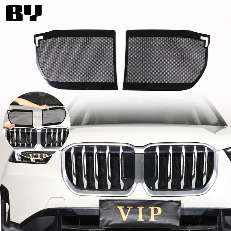 Front Head Grille Insert Net Insect Screening Mesh Cover Trim Protection For BMW X1 U11 2023-2024 car accessories