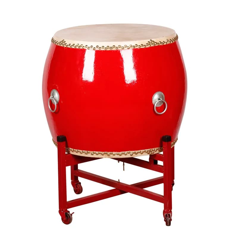 Big drum cowhide drum wooden flat drum musical instrument