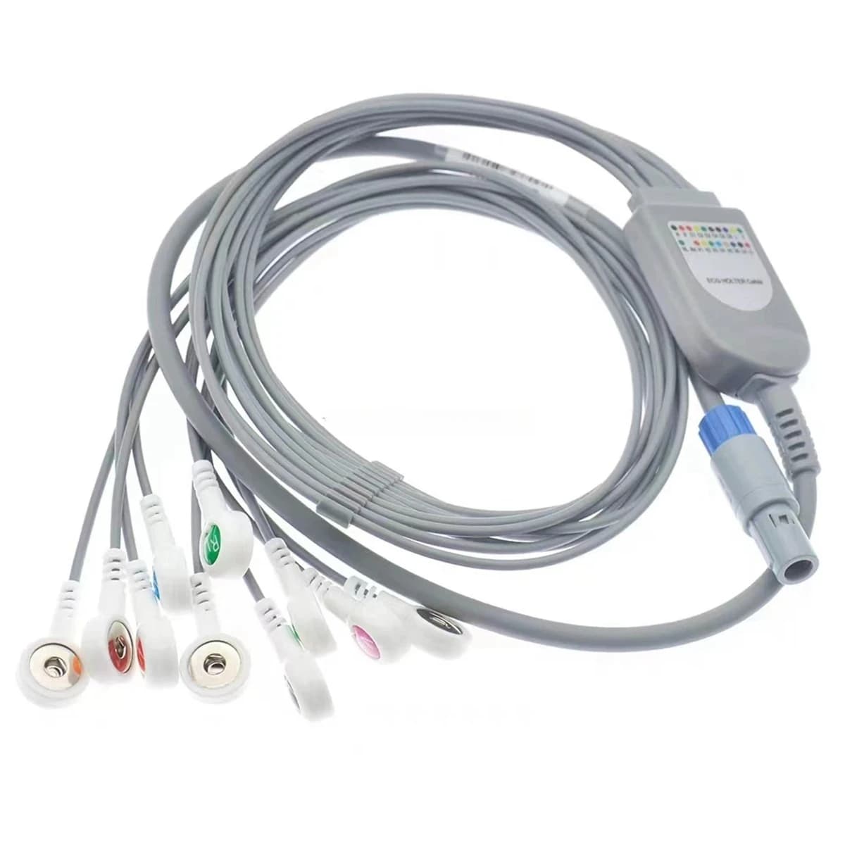 Biomedical Instrument BI9800 Compatible 10-Lead Ambulatory ECG Cable Medicals Consumables