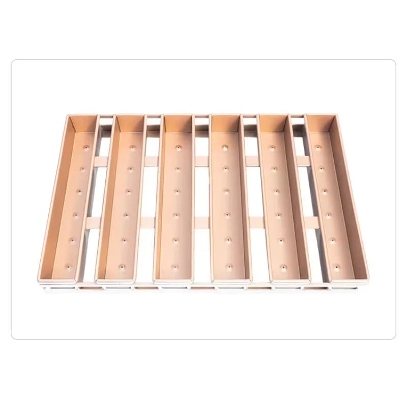 Six loaf pan aluminum non-stick bread tin toast mould