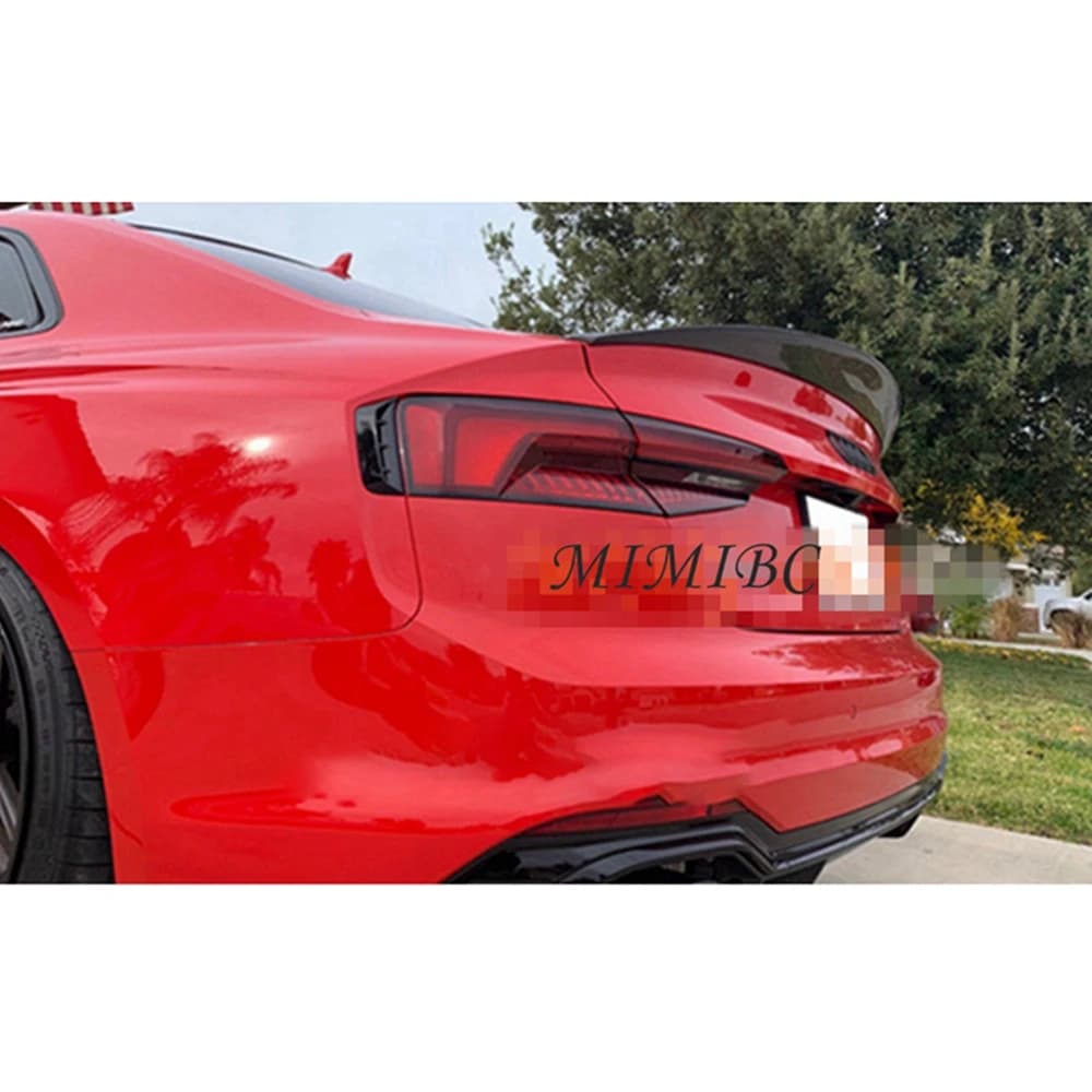 FOR Audi A5 4 Doors 2017-2021 HK Style Carbon Fiber / Forged Carbon Fiber Rear Trunk Spoiler