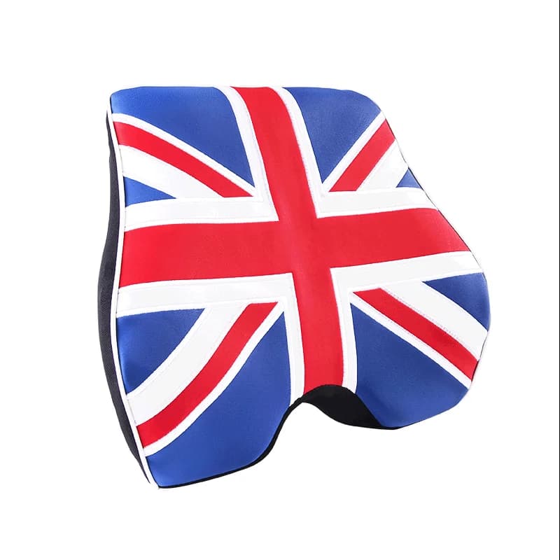 Car Neck Pillow Headrest Pillow Cushion Pillow For BMW MINI Memory Foam UNION JACK Supports Cushion  Car Interior Accessories