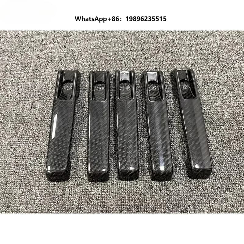 B Style Dry Carbon Fiber Car Door Handle Cover for  G-Class G Wagon W464 G500 G500 G63 2019-2024