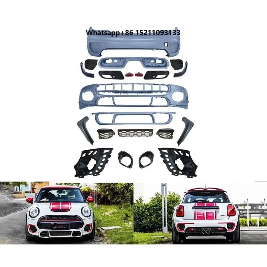 2009-2012 Year JCW Design PP F55 F56 Facelift Kits Auto Body Systems with Front & Rear Bumpers New Exhaust Cut-Outs