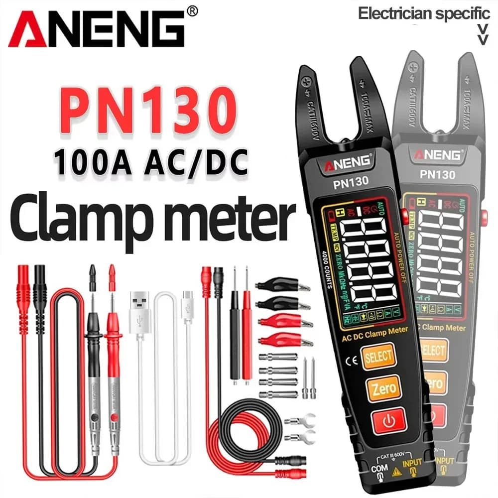 Clamp Meter Intelligent Digital Multimeter ANENG  4000 Counts AC/DC Voltage Current Protable Capacitance Resistance Test tools